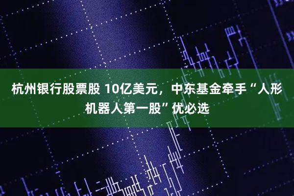 杭州银行股票股 10亿美元，中东基金牵手“人形机器人第一股”优必选