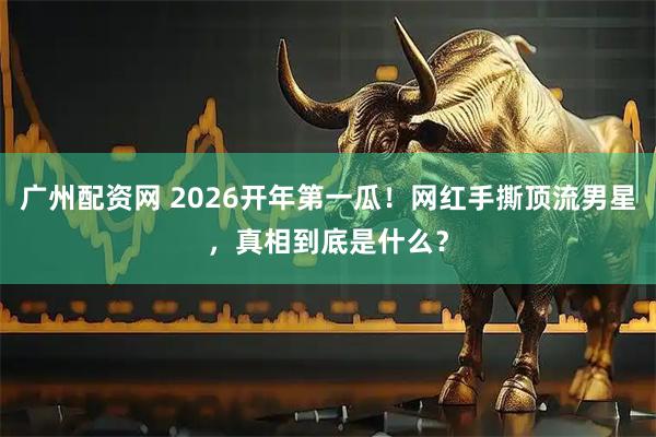 广州配资网 2026开年第一瓜！网红手撕顶流男星，真相到底是什么？